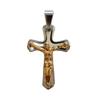 Les Trésors De Lily [R8060] - Silver-gilt Steel Pendant 'Crucifix' - 35x23 Mm