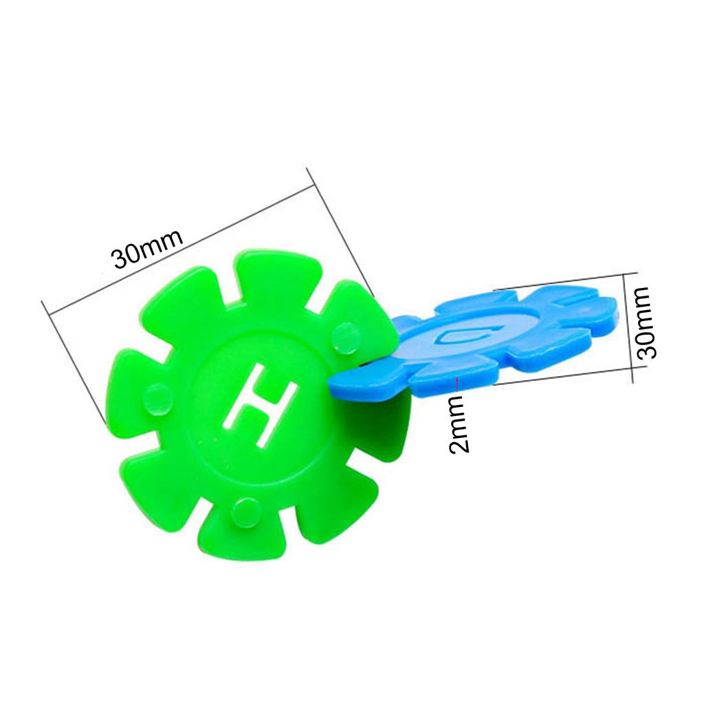 Interlocking Discs Set Children Bright Color Snowflake Shaped Building Blocks Educational Toy for