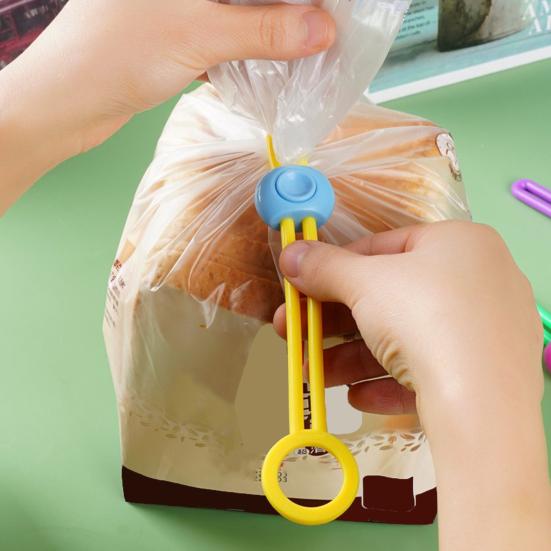 Dichtungsklammer Verstellbare Silikonbänder Snacks Mahlzeiten Vorratskammer Organisation Beutelclips Wiederverwendbare Küchenaufbewahrungslösung