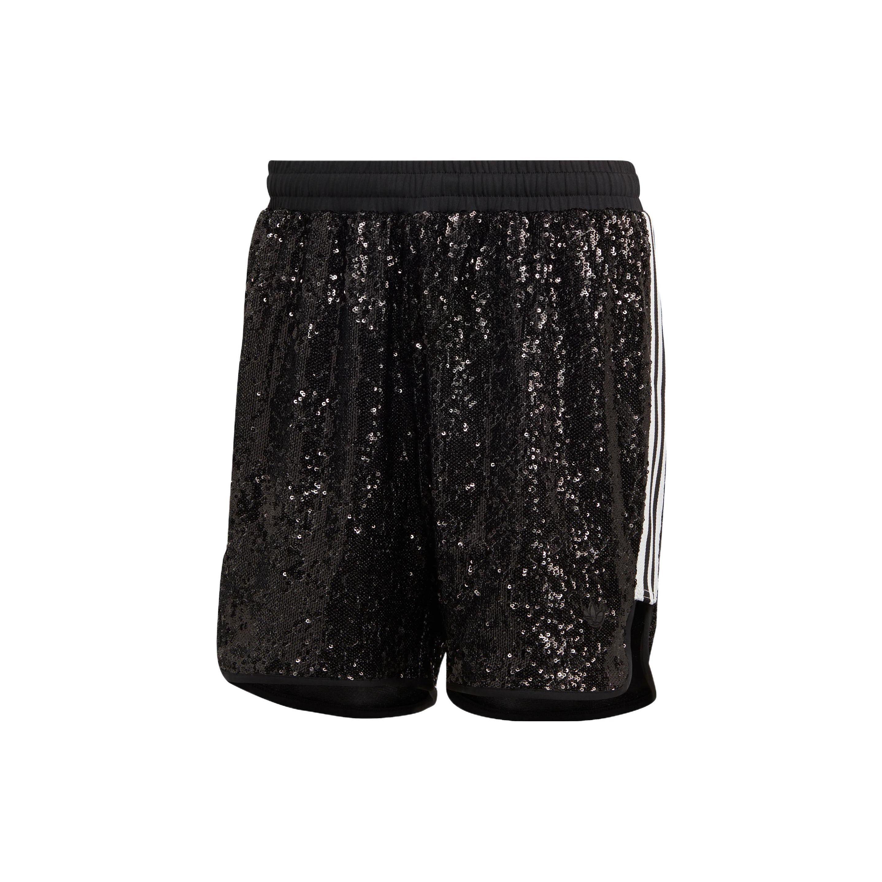 adidas Originals Blue Version Sequin Shorts Core Black IA2472 XS