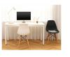 Nordic Modern Dining & Office Chair with Plastic Backrest - Simplistic Design for Home and Work.