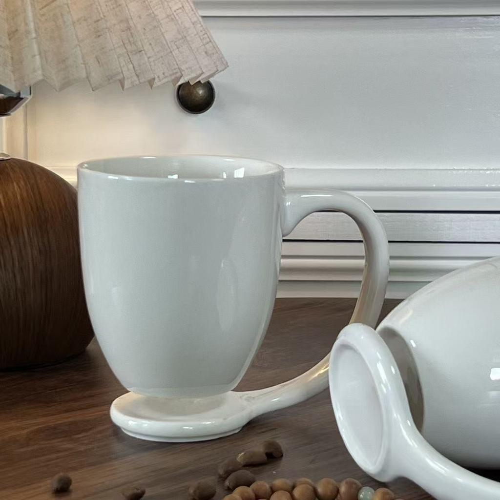 Kreative Hängende Cerc Tassen Große Kapazität Kaffeetassen Einfache Hotel Teetassen Paar Wasserbecher Einzelner Henkel Design