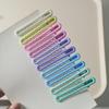 10Pcs Colorful Nonslip Hair Clips Matte Wavy Design Hairclip Styling Accessories Cute Barrettes Headwearfor Daily Makeup Travel