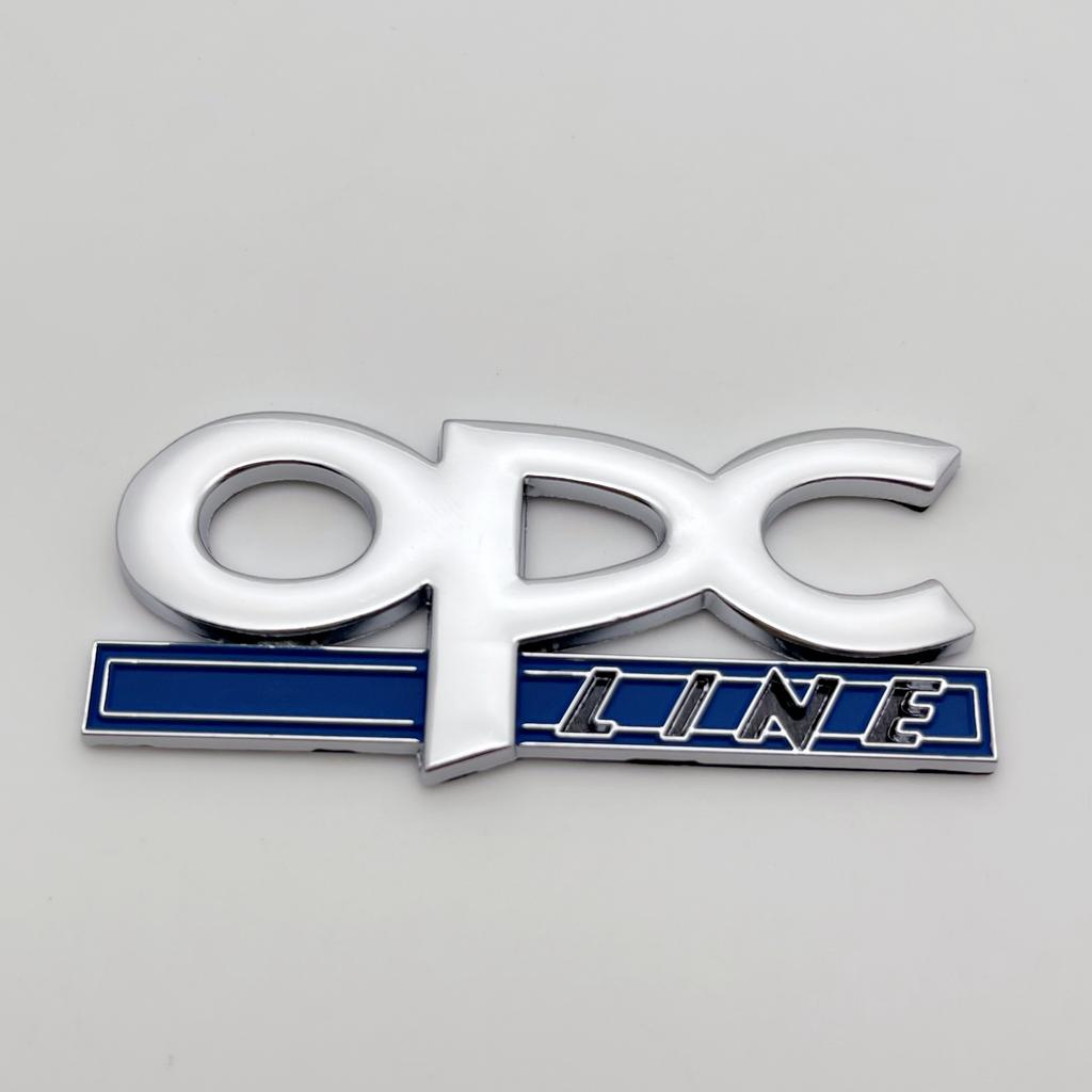 1pcs Metal Car Stickers OPC Line Letters Emblem Logo Car Front Grille Rear Trunk Badge Accessories For Opel Corsa Insignia Regal