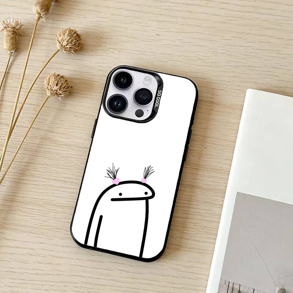 Süße F-Flork Lustige Handyhülle Farbe Silber Hülle Für IPhone 17 16 15 14 13 12 11 Pro Max Plus