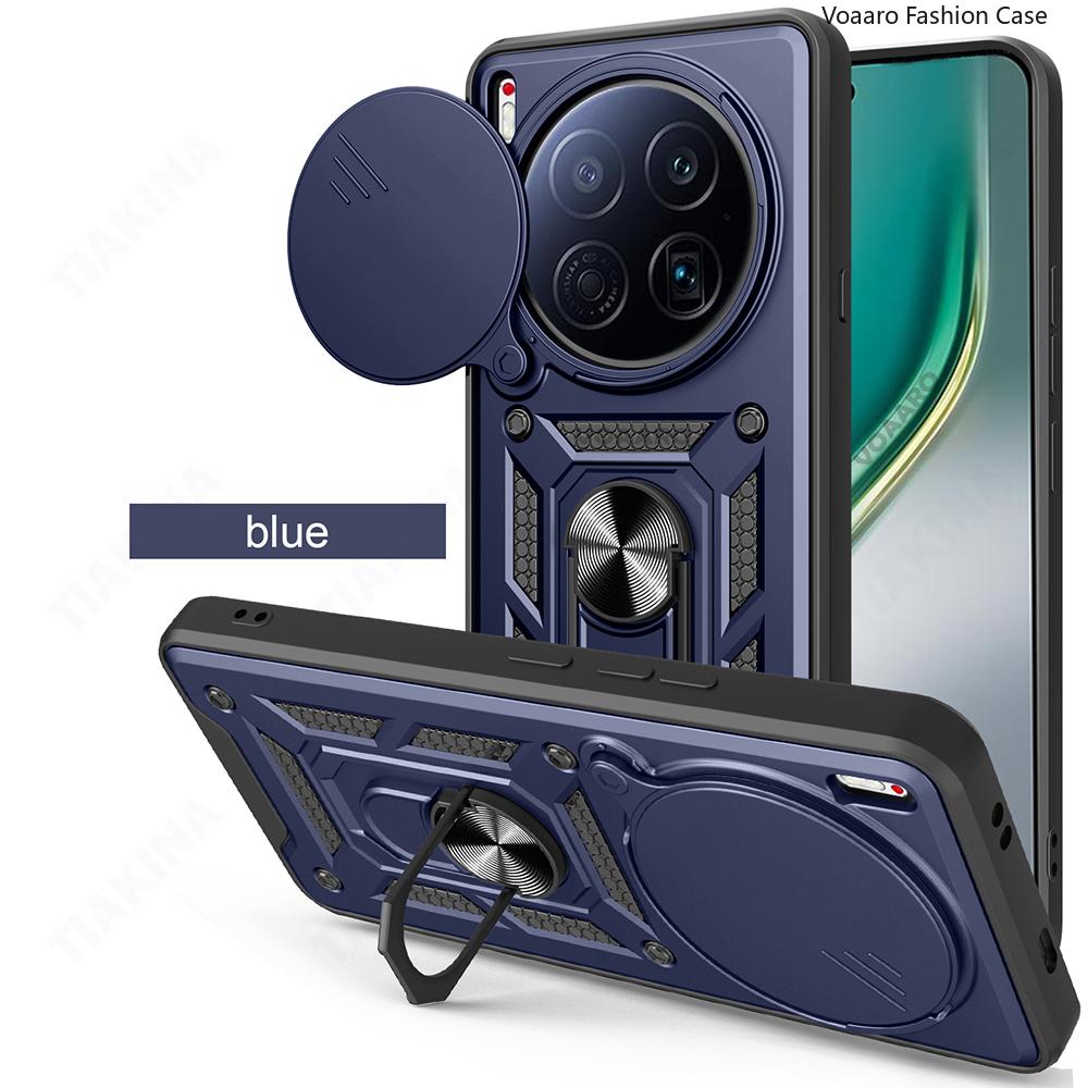 Slide Lens Armor Funda for Tecno Camon 40 Premier Case for Tecno Camon 40 Premier Case Magnetic Ring Stand Holder Cover Capa