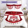 3pcs Duvet Cover Set (1*Duvet Cover + 2*Pillowcase, Without Core), Liverpool Football Club Print Soft All‑Season Bedding Set, Home Bedroom Decor Gift