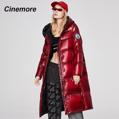 2022 NEW Women's Down Jacket Hight Quality Long Oversize Hooded Solid Color Winter Warm Parka Casual Coat Women 068