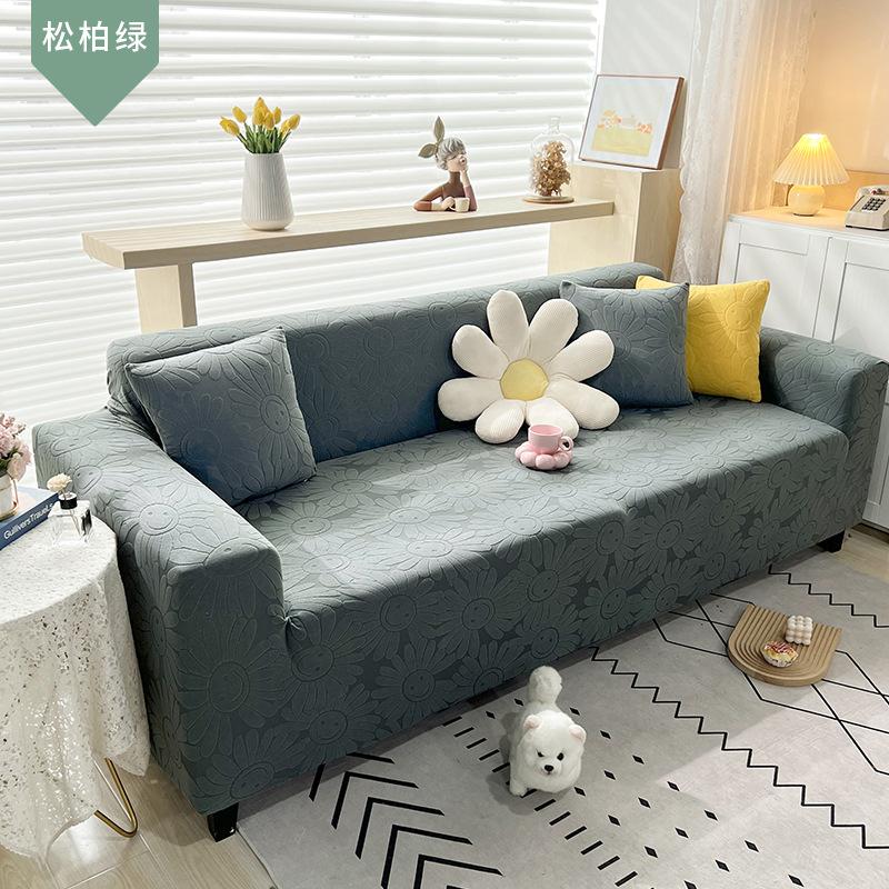 Nordic Anti-Scratching Sofa Cover Jacquard All Wrapped Cover Lazy Full Covered Sofa Slipcover Four Seasons Universal Sofa Cover Stretch