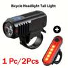 USB Rechargeable Front Bike Light with Long Battery Life for Night Riding