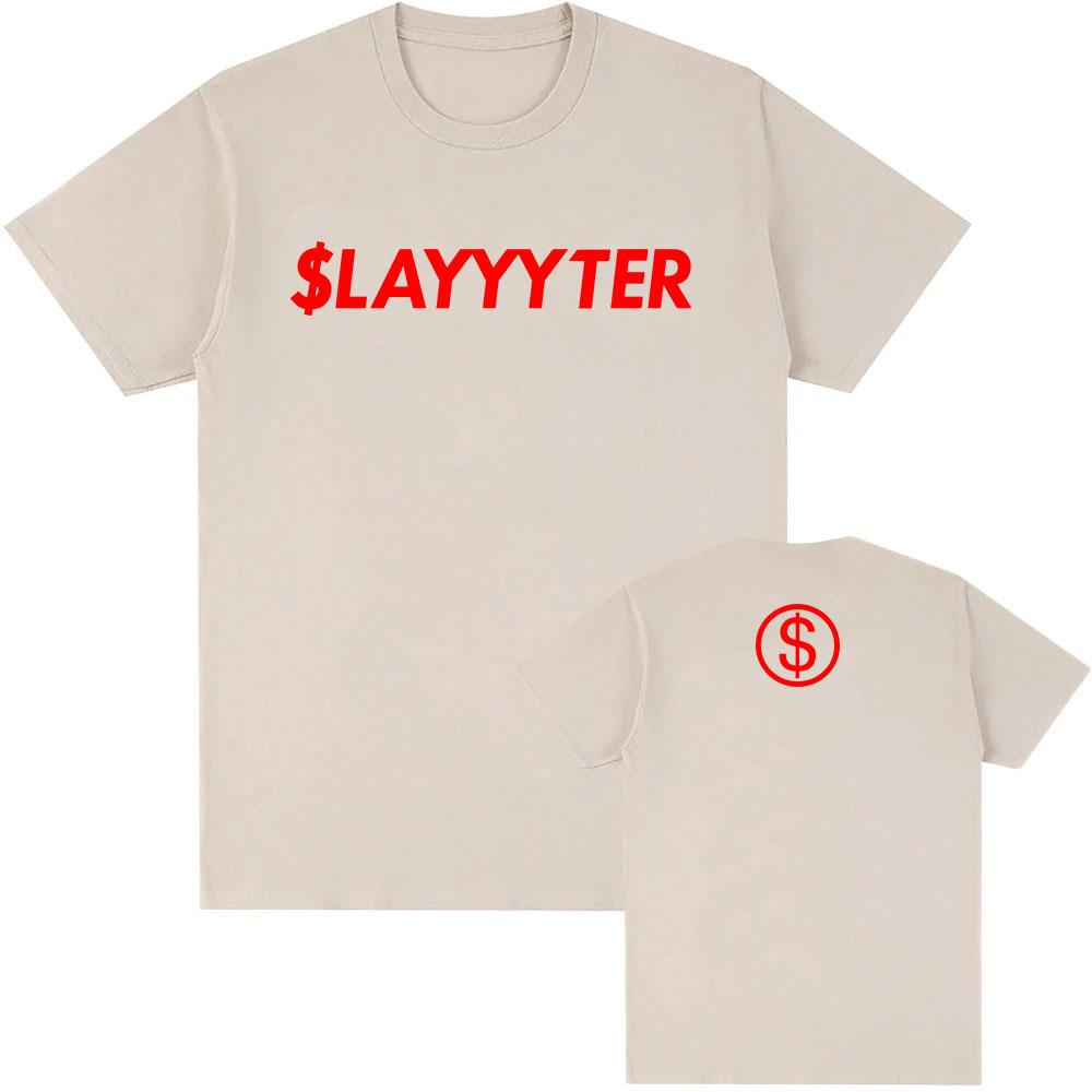 NEW Album WOR$T GIRL IN AMERICA T-shirt Singer Slayyyter Graphic Print Tshirts Summer Short Sleeve Cotton Tees Unisex Streetwear