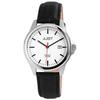 Watch - JUST - Troy - Black Leather - Steel Case 38 Mm - Waterproof 10 ATM