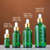 Amber Glass Bottle with Scale & Blue Glass Dropper for Essential Oils, Green Serum Sample Bottle