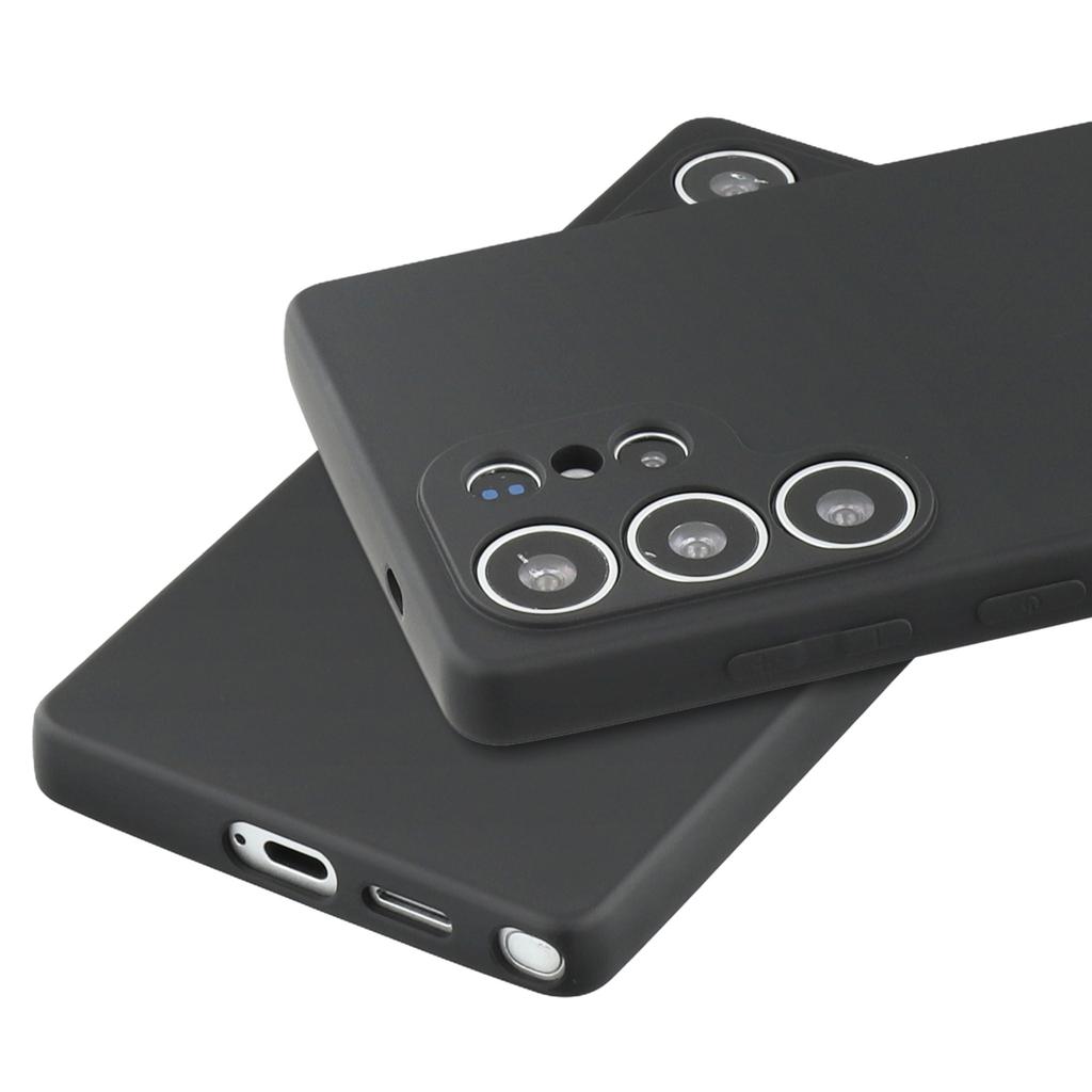 Etui na Samsung Galaxy S25 Ultra, Tylna część z TPU, Miękkie, Odporne na zarysowania, Wyściółka z włókna, Pokrowiec na telefon