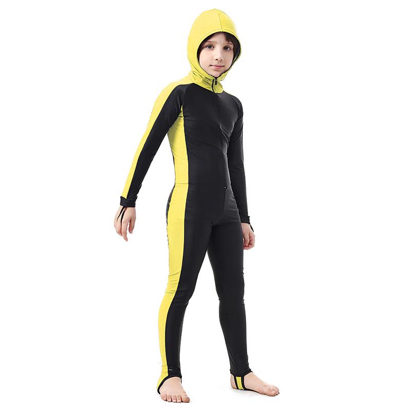 SBART Kids Hooded One-Piece Sun Protection Wetsuit