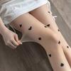 New Spring Summer Thin Style Unique Niche Black Peach QUEEN Skin Color Base Pantyhose Stockings
