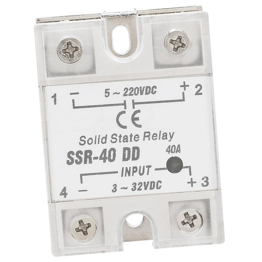 SSR 40 DD 40A 5 220VDC Solid State Relay For Industrial Automation Process