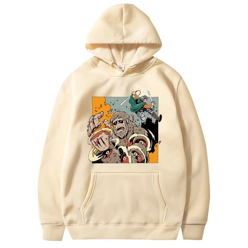 Attack On Titan Survey Corps Men's Hoodies Boys Harajuku Girls Hip Hop Pullover Fancy Music Casual Loose Sweatshirt