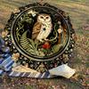 1PC owl floral Umbrella-8-Rib Reinforced, Automatic Open, Lightweight & Durable, Cute Fashion Accessory for Outdoor, Beach or Casual Use, Beach Umbrel
