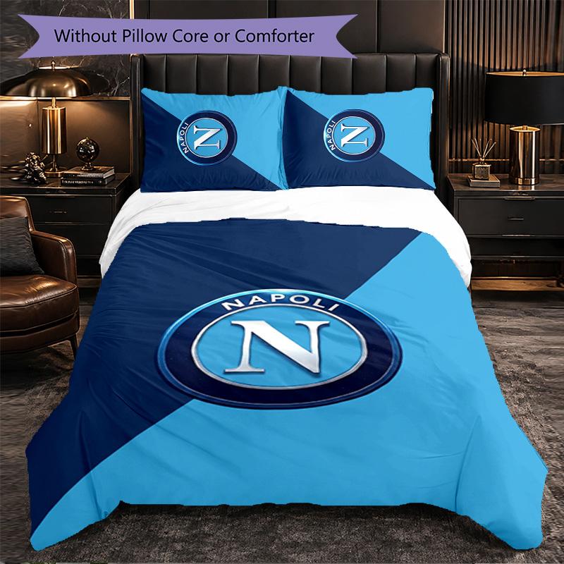 Napoli FC Themed Bedding 3Pcs Duvet