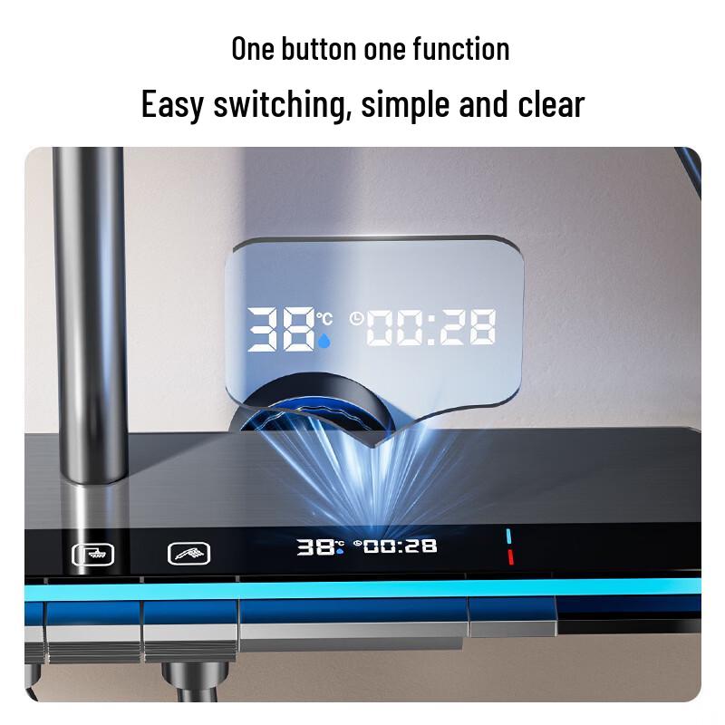 Yuzhuxun D5 Digital Display Shower Faucet Set