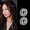 2/4/6pcs/set Hair Braiding Hair Braid Tubes Y2K Dreadlocks Beads Silver Round Hairclasp  Party