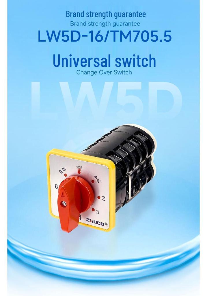Zhuochao LW5D-16/TM705.5 Capacitor Cabinet Switch, Six-Circuit Universal Regulator