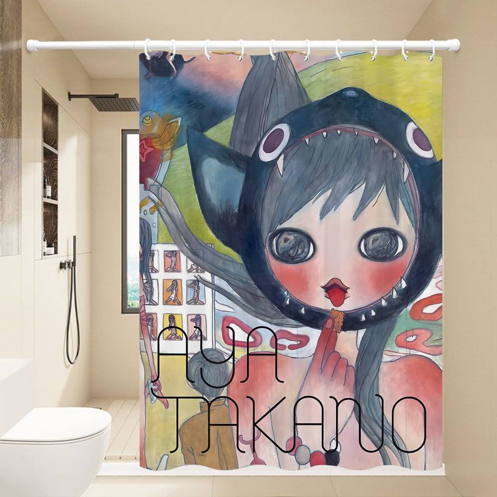 

Aya Takano 1 Piece Of 150x180cm Printed Shower Curtain Partition Bathroom Waterproof And Mold Resistant 90x180 cm