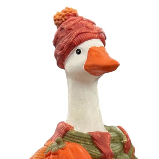 Goose Statue, Decorative Lawn Ornament, Durable Resin Rustic Style Figure, Garden Sculpture for Patio Tabletop Front Yard Decor