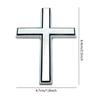 3D Cross Car Decal Stickers 2pcs/set Automotive Bumper Sticker Badge for Truck Body Trunk Tailgate Window Decor