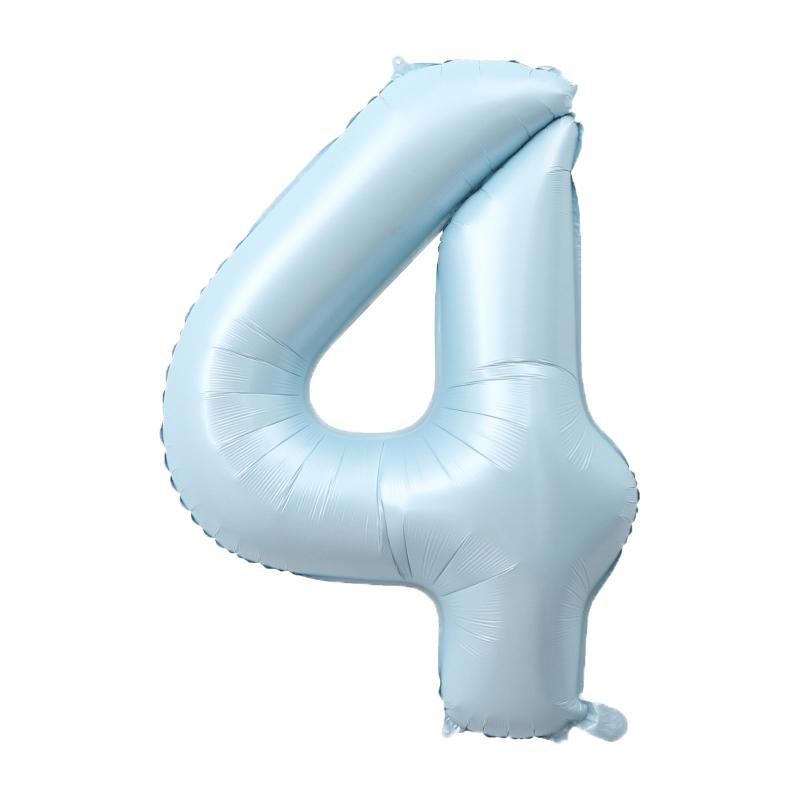 32/40 tum Ljusrosa Blå Sifferballonger Folieballong Födelsedagsballong Festballong 0 1 2 3 4 5 6 7 8 9 Globos Bollar