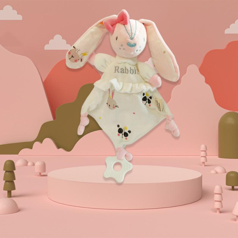 Soft Baby Early Education Puzzle Soothing Towel Biting Baby Soothing Sleeping Doll