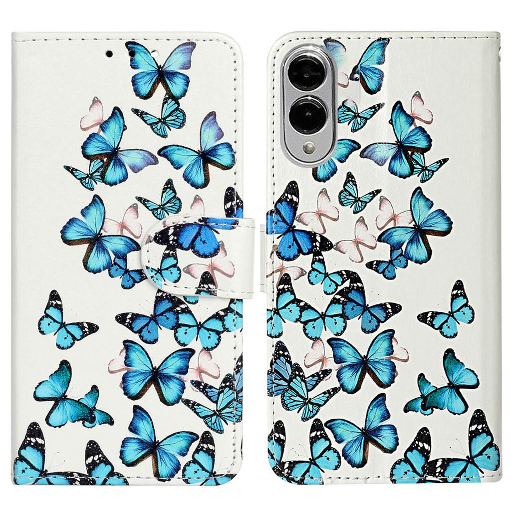 For Samsung Galaxy S25 Edge Case Pattern PU Leather Flip Phone Cover