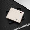 Baellerry Men Fashion Tri-fold Wallets Vintage Design Business ID Card Holder Zipper Coin Purse