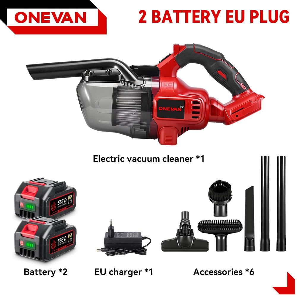 ONEVAN 16KPA Electric Vacuum Cleaner 6in1 Cordless Handheld Home Vacuum Floor Pet Hair Cleaning Tool For Makita 18V Battery Pin
