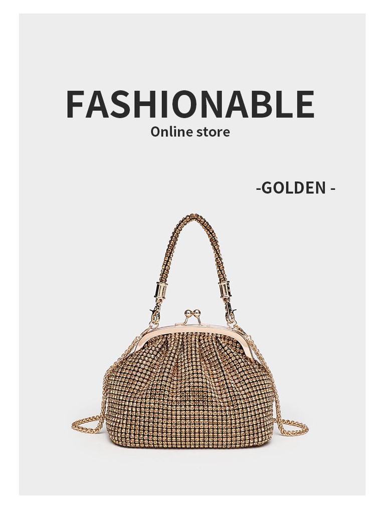 Rhinestone Diamond Sparkling Evening Clutch Handbag Crossbody Bag
