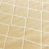 Cotton Rug with Cross Pattern In Thick Natural Wool 120x170