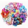 Rainbow Hair Scrunchies, Elastic Fabric Hair Bands, Colorful Ponytail Holders for Women, Versatile Hair Ropes for Parties