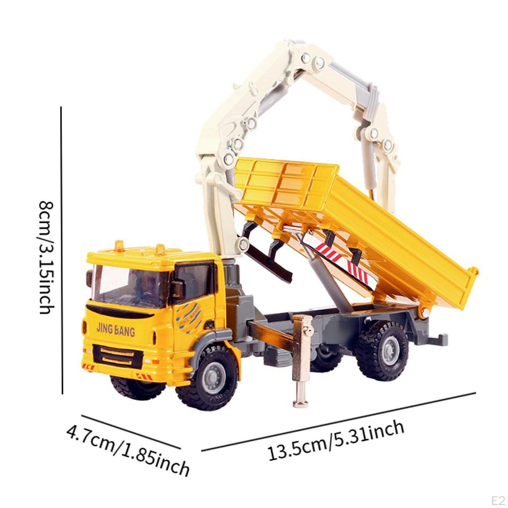 1/60 Kranwagen Spielzeug Konstruktionsspielzeug Realistisches Ingenieurfahrzeug Fahrzeugmodell