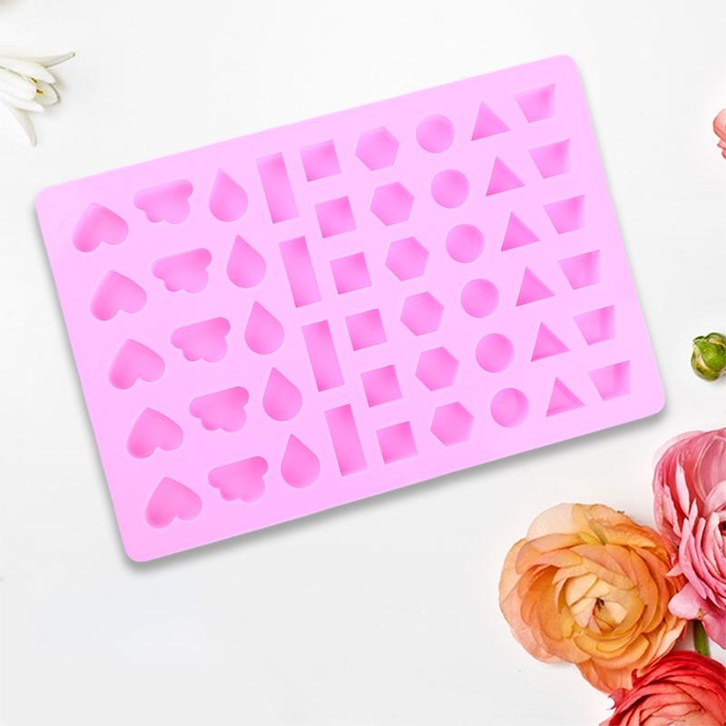 Cabochons Resin Molds Silicone Pendant Resin Mould Jewelry Crystal Bracelet Jewelry Casting Mold Square Round for Triang