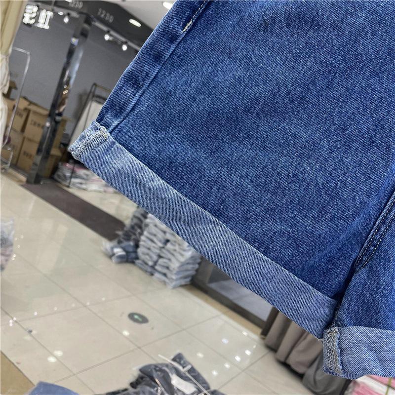 Chice Damen Koreanische High-Waist Lockere Jeans-Shorts - Lässiger Weiter Bein Sommer Stil