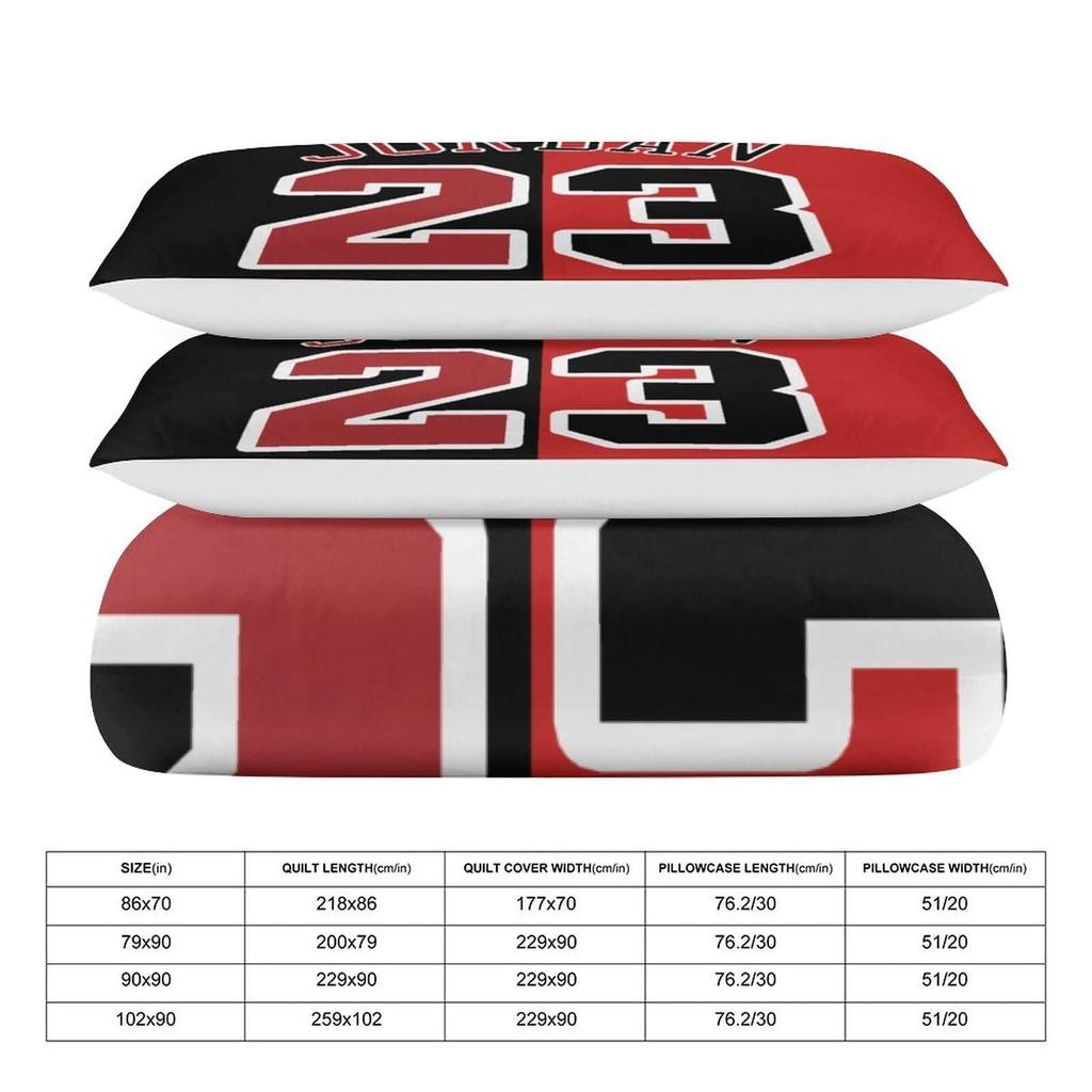 Sports Basketball Three-Piece Quilt Cover 3D Digital Printing Bedding Set Bed Cover