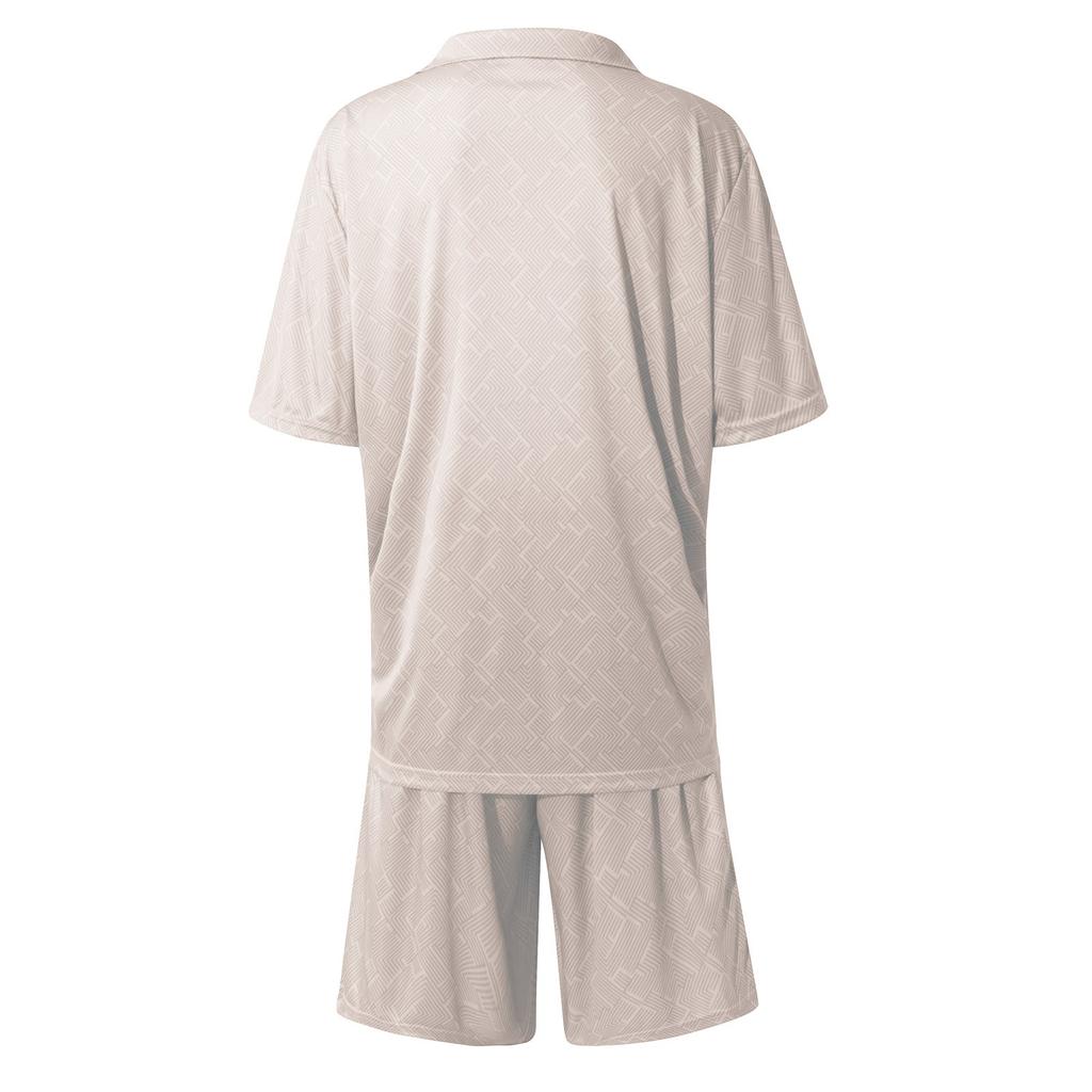 Męskie krótkie zestawy Stroje 2-częściowy letni dres z krótkim rękawem i zestawem spodenek Casualowy strój sportowy