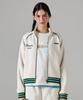 Artisan Tweed Raglan Track Jacket Light Ivory