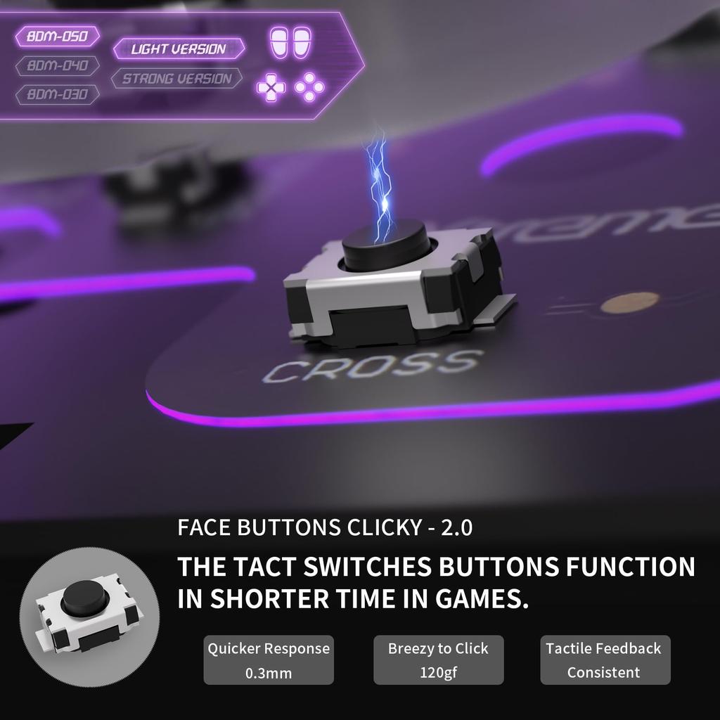eXtremeRate Light Version Hole Clicky Kit V2 for Compatible with PS5 Controller Custom Micro Switch L2R2 Clicky Hair Trigger Kit and Tactile L1R1 Face