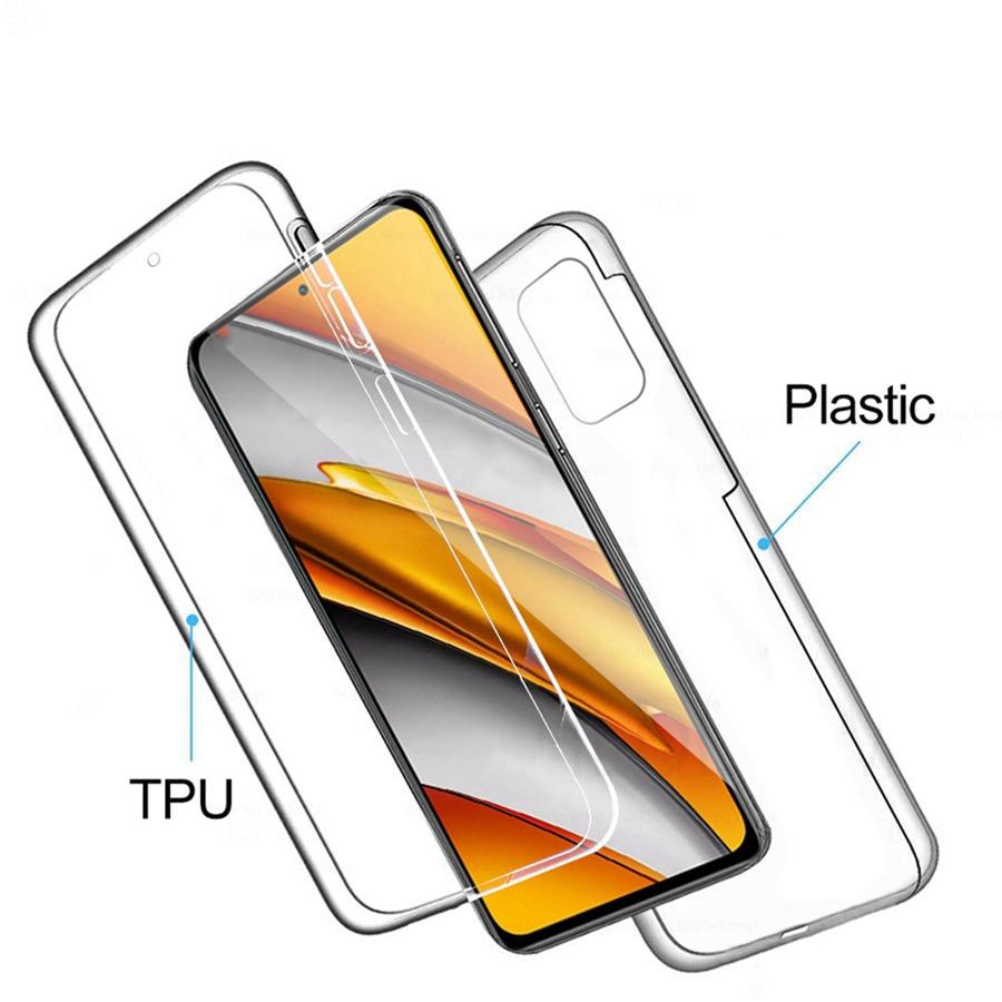 360 Grad Vollkörperschutzhülle Für Xiaomi Poco M6 X6 C65 X7 F7 C85 Redmi 13C 15C 14C 15 Note 14 10 12 Pro 14T 15T 13 11 Doppelseitige Klare Abdeckung