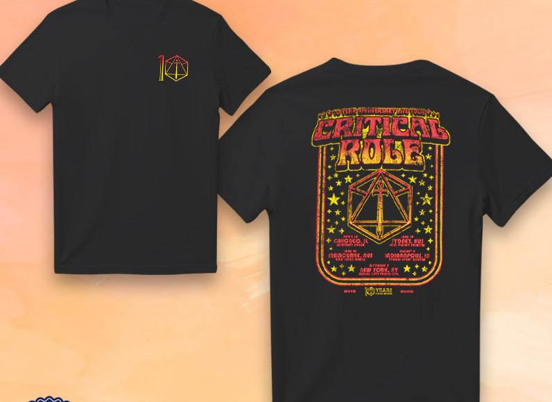 Critical Role 10 Year Anniversary Live 2026 TeeT-Shirt shirt S