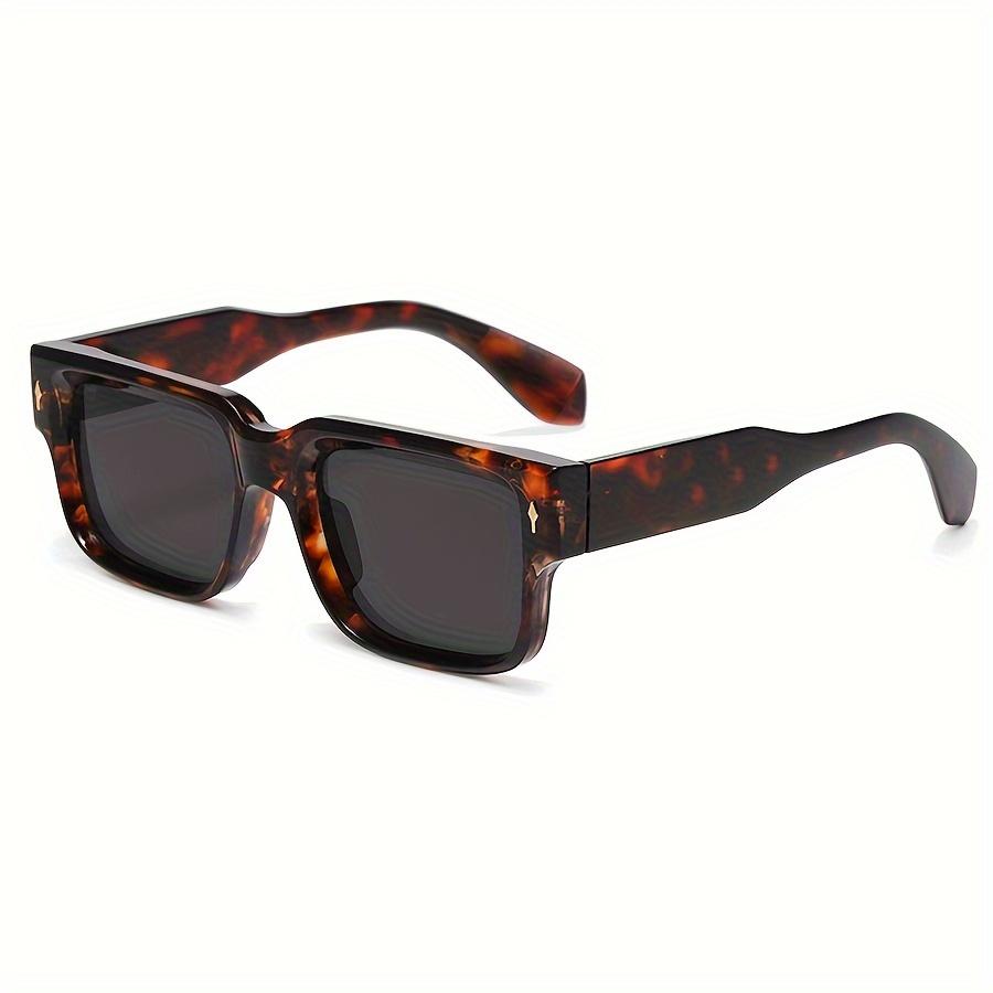 

Vintage Square Fashion Glasses, Wide Tortoise Thick Frame Full Rim Glasses, Non-Prescription Retro Glasses