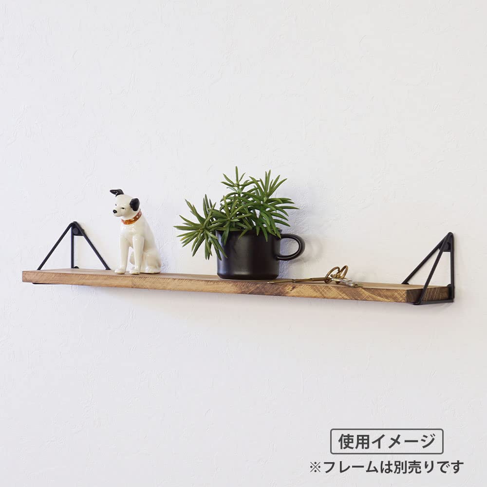 Heian Shindo Kogyo LABRICO Jakobinsk Vegghylle, 60 cm Bred x 10 cm Dyp x 1,5 cm Tykk, Hylleplate i Furu Laminert Tre, WSB-77