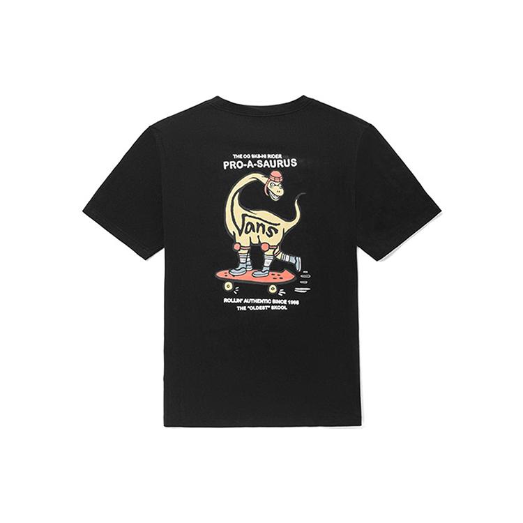 Vans T Shirts Unisex Black Crew Neck Moderate Straight Fit VN0A5F33BLK